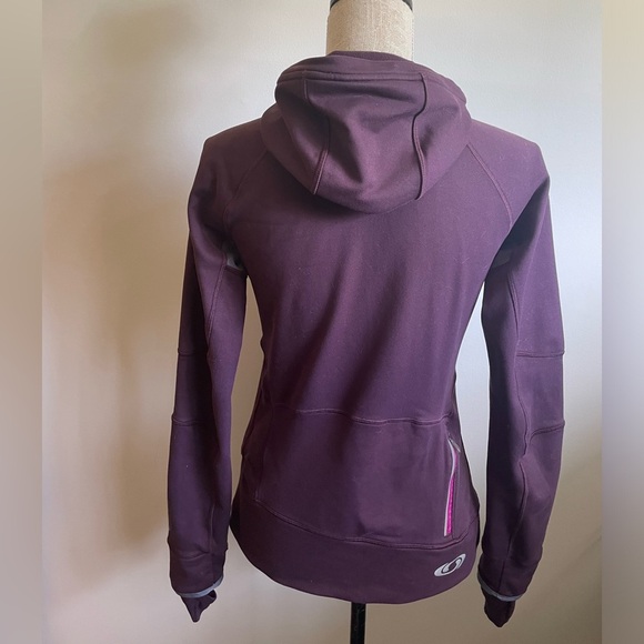 #123- SALOMON- Swift Midlayer Hoody Woman’s medium - Picture 2 of 8